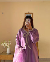 Exclusive French Creape Purple Color  Salwar Suit